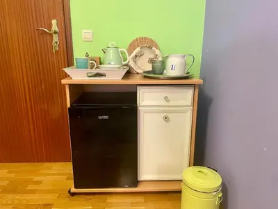 Kaffee-/Teezubehör in der Unterkunft Charmante Bleibe für Alleinreisende