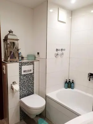 Ein Badezimmer in der Unterkunft Charmante Bleibe für Alleinreisende