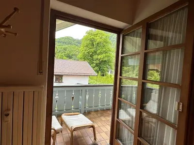 Ein Balkon oder eine Terrasse in der Unterkunft Ferienwohnung Zellerhorn Kerscher