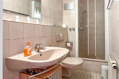 Ein Badezimmer in der Unterkunft Seelilie