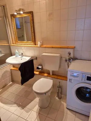 Ein Badezimmer in der Unterkunft Ferienwohnung Gisela