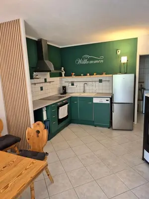 Küche/Küchenzeile in der Unterkunft Ferienwohnung Gisela