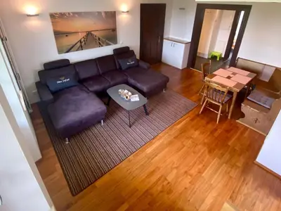 Ein Sitzbereich in der Unterkunft Haus Seefried Buch am Ammersee