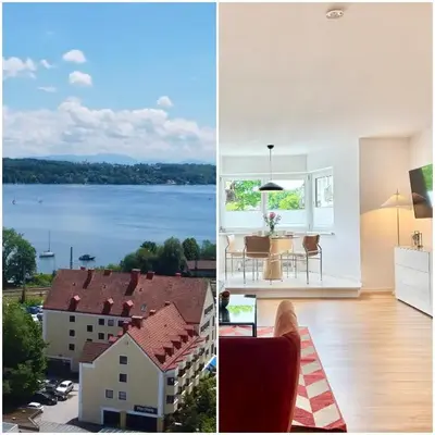 Snug Stays 6 - ruhige Toplage Seeblick Maisonette Design-Wohnung I 3-Zimmer I zentral