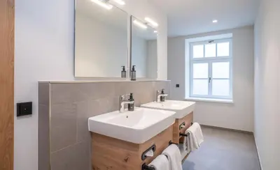 Ein Badezimmer in der Unterkunft Gasthof zur Post