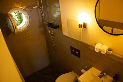 Ein Badezimmer in der Unterkunft Vis-à-Vis Schloss Nymphenburg - Rondellapartments