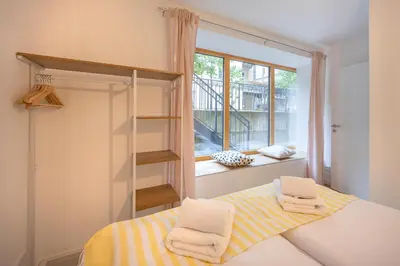 Ein Bett oder Betten in einem Zimmer der Unterkunft GM-Stays City Apartment - Prinzregentenplatz - BRIGHT Collection