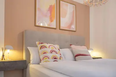 Ein Bett oder Betten in einem Zimmer der Unterkunft GM-Stays City Apartment - Prinzregentenplatz - BRIGHT Collection