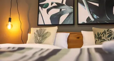 Ein Bett oder Betten in einem Zimmer der Unterkunft GM-Stays City Apartment - Prinzregentenplatz - BRIGHT Collection