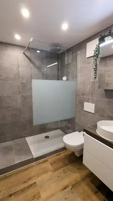 Ein Badezimmer in der Unterkunft Glückspfennig