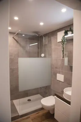 Ein Badezimmer in der Unterkunft Glückspfennig