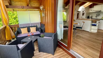 Küche/Küchenzeile in der Unterkunft Ferienwohnung Anneliese