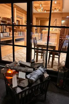 Ein Sitzbereich in der Unterkunft Hotel Seidl