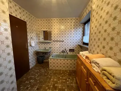 Ein Badezimmer in der Unterkunft Wettinger Weiherbungalow