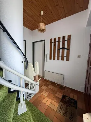 Ein Sitzbereich in der Unterkunft Ferienwohnung Feßler