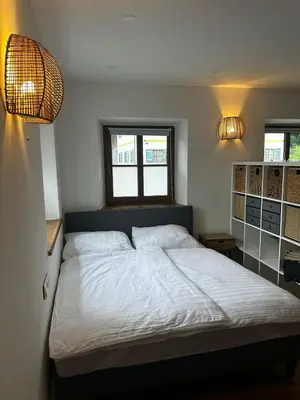 Ein Bett oder Betten in einem Zimmer der Unterkunft Bauernhaus Apartment
