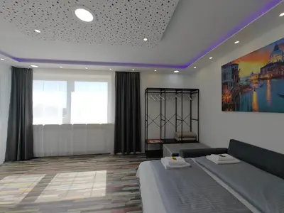 Ein Sitzbereich in der Unterkunft Modern Apartments Neuburg US - NEU - 2 Zimmer, Komfort, Top Ausgestattet, Smart TV, Wi-Fi