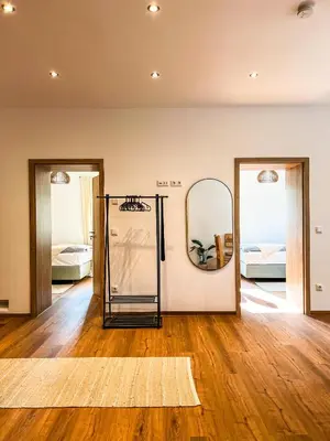 Grundriss der Unterkunft Deluxe-Wohnung in Wasserburg Bahnhof - 94m2 - Smart TV - Terrasse - NEU