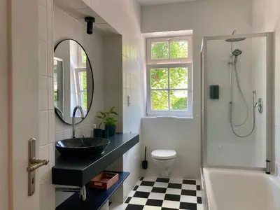 Ein Badezimmer in der Unterkunft Altstadt-Domizil-Friedberg