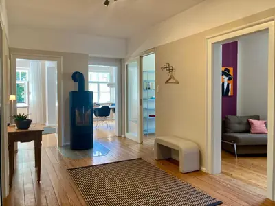 Ein Sitzbereich in der Unterkunft Altstadt-Domizil-Friedberg