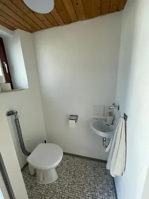 Ein Badezimmer in der Unterkunft Künstlerhaus im Grünen
