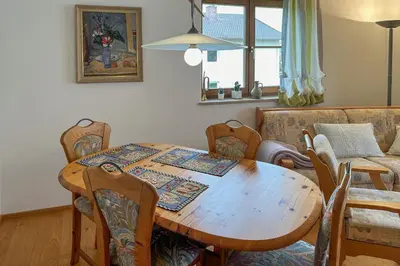 Ein Sitzbereich in der Unterkunft Cäcilia