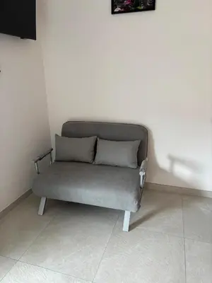 Ein Sitzbereich in der Unterkunft Boardinghaus Koucha - Wohnen auf Zeit