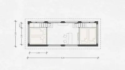 Grundriss der Unterkunft SEINZ Tiny House Natururlaub