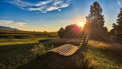 Naturlandschaft in der Nähe des Ferienhauses