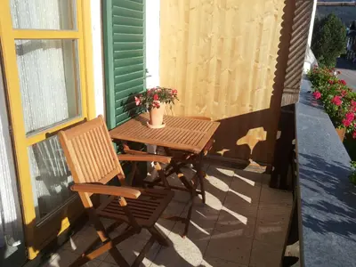 Ein Balkon oder eine Terrasse in der Unterkunft Gästehaus Zunterer