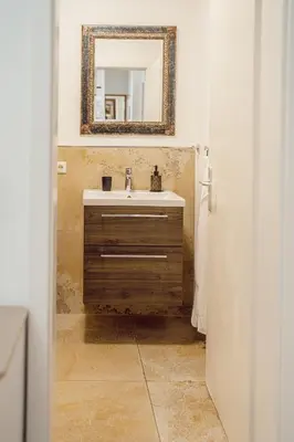 Ein Badezimmer in der Unterkunft Alpenrausch 1