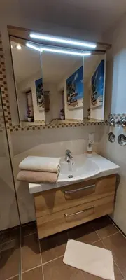 Ein Badezimmer in der Unterkunft Feriensuite Romeo Mittenwald
