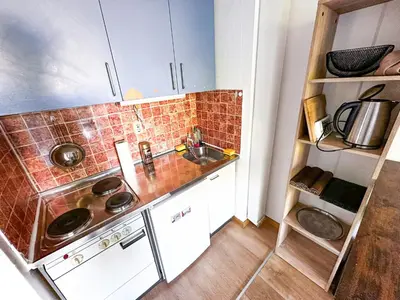 Küche/Küchenzeile in der Unterkunft Ruhiges Apartment, Balkon, U-Bahn