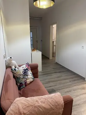 Ein Sitzbereich in der Unterkunft Ferienwohnung Landshut am Gambach