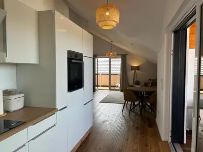 Küche/Küchenzeile in der Unterkunft Bergzauber Suite