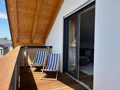 Ein Balkon oder eine Terrasse in der Unterkunft Bergzauber Suite
