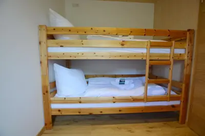 Ein Bett oder Betten in einem Zimmer der Unterkunft Haus Weitblick