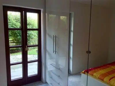 Ein Bett oder Betten in einem Zimmer der Unterkunft Am Park