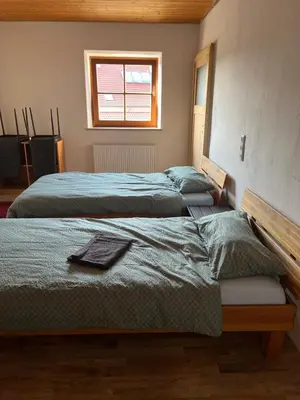 Ein Bett oder Betten in einem Zimmer der Unterkunft NoStress77