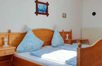 Ein Bett oder Betten in einem Zimmer der Unterkunft Hechlhof