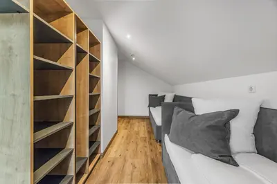 Ein Sitzbereich in der Unterkunft Creativ Wohnen Apartmenthaus Forstinning