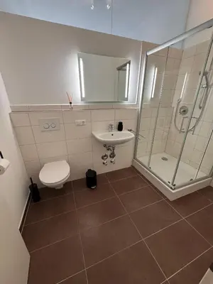 Ein Badezimmer in der Unterkunft Bavaria Home Apartments Geisenfeld