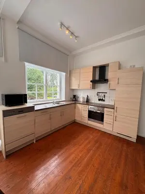 Küche/Küchenzeile in der Unterkunft Bavaria Home Apartments Geisenfeld