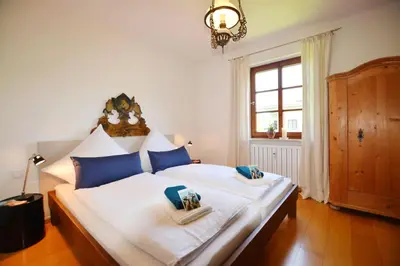 Ein Bett oder Betten in einem Zimmer der Unterkunft Parkblick