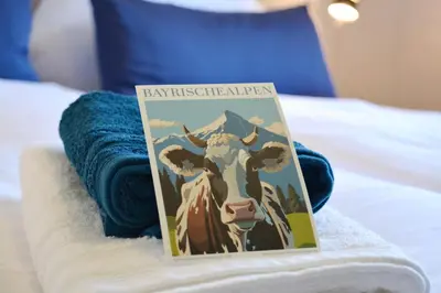 Ein Bett oder Betten in einem Zimmer der Unterkunft Parkblick