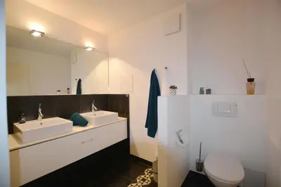 Ein Badezimmer in der Unterkunft Parkblick