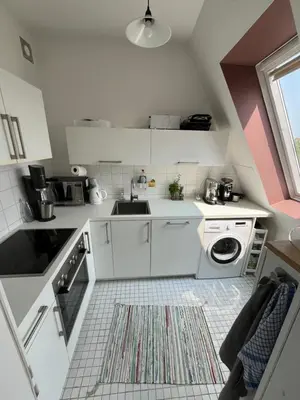 Küche/Küchenzeile in der Unterkunft City-Apartment with private Rooftop Terrace
