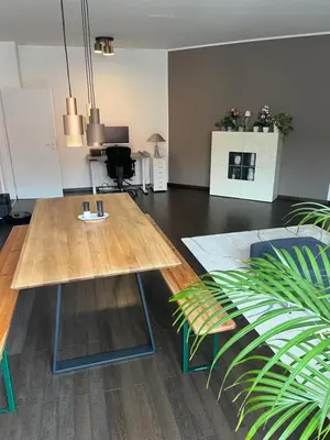 Küche/Küchenzeile in der Unterkunft City-Apartment with private Rooftop Terrace