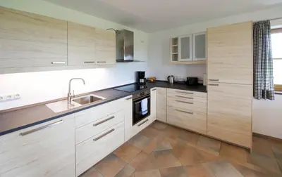 Küche/Küchenzeile in der Unterkunft Ferienwohnung Zugspitze