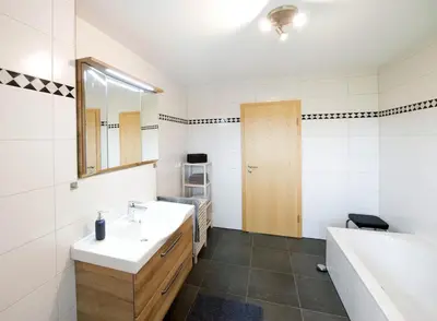 Ein Badezimmer in der Unterkunft Ferienwohnung Zugspitze
